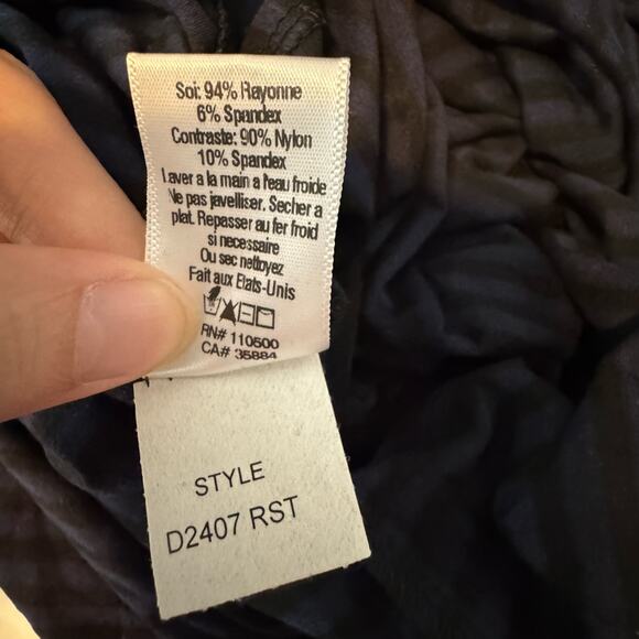 Laila Jayde Mesh Detailed Maxi Dress - Navy/Black NWT Size XS - Picture 9 of 11